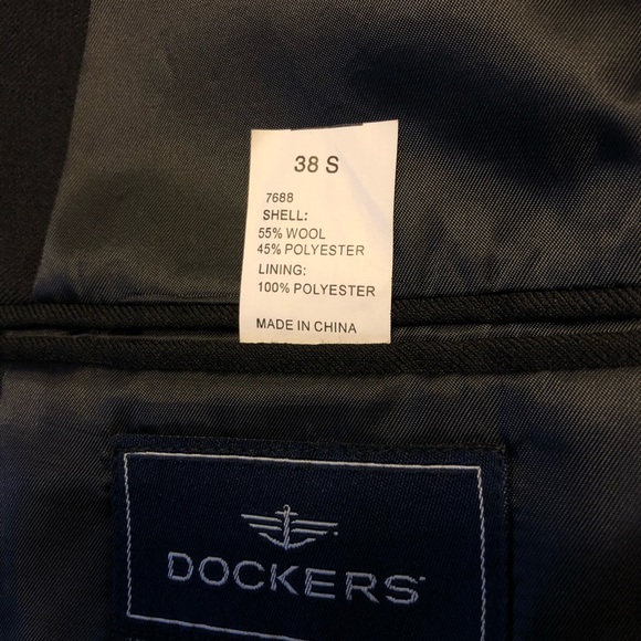 Like new! Dockers 2 button black blazer. - Picture 4 of 6